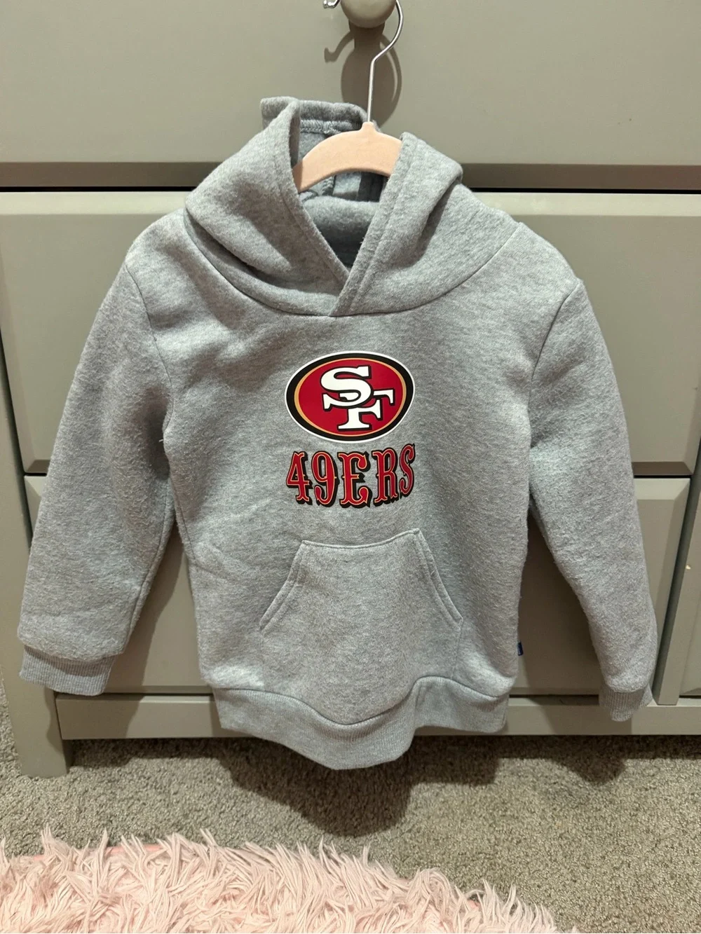 Kids Gray 49ERS Hoodie Sweatshirt